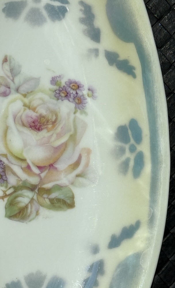 Antique Celery Dish Three Crowns China Unger & Schilde c1909-1916