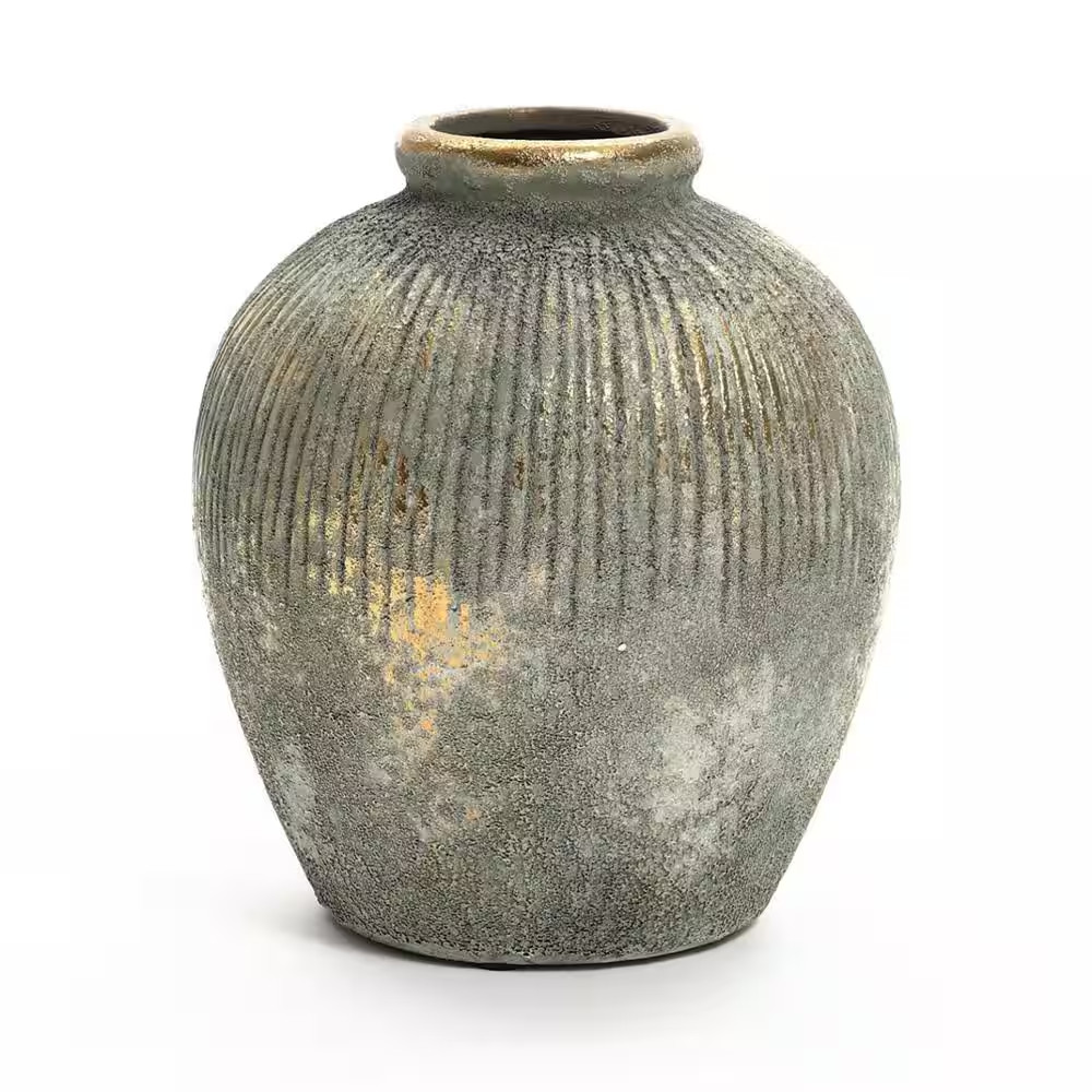 8.7 In. Mutli-Colored Ceramic Bud Vase