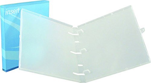 3 Ring Case View Case Binder with Overlay - 1.0 Inches (Clear) - 3 Pack