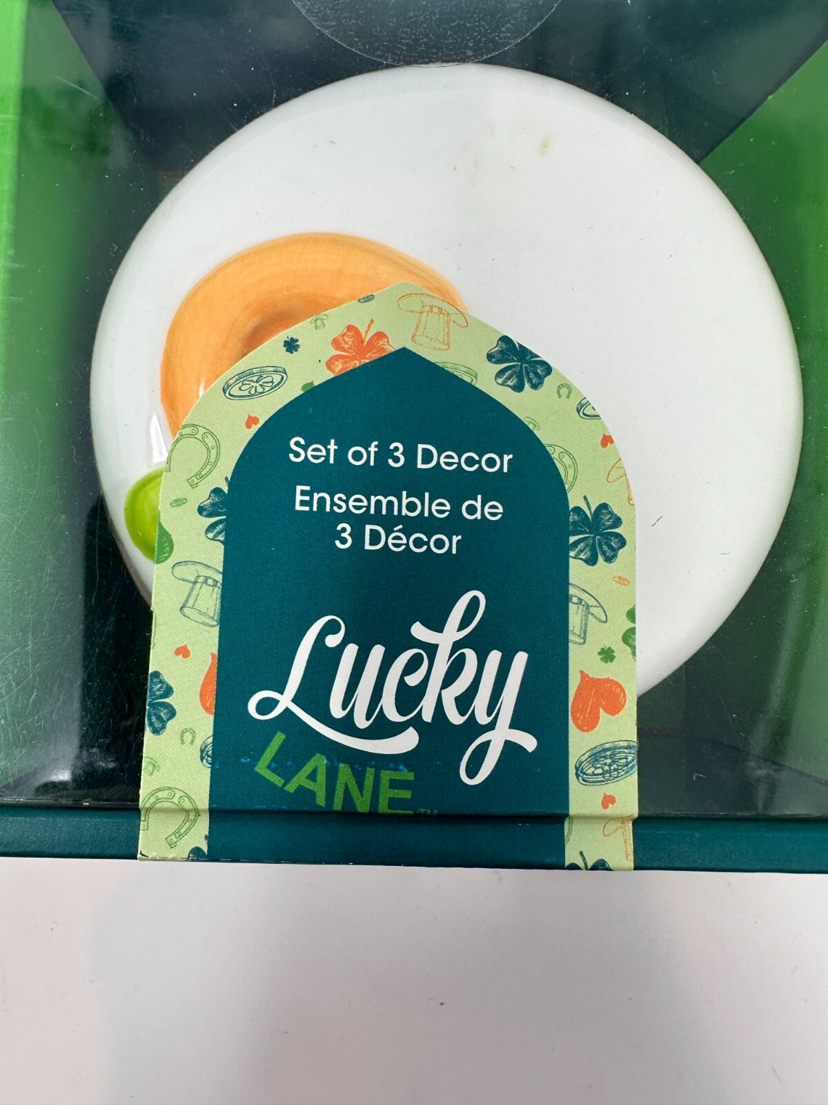 Lucky Lane Set of St Patrick's Faux Donuts, Cupcakes, or Cookies, NEW