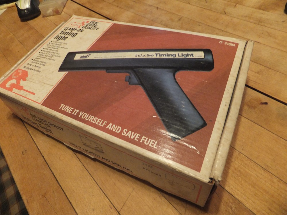 Vintage Sears Clamp-On Timing Light - Ignition Timing, Distributor Vacuum Test