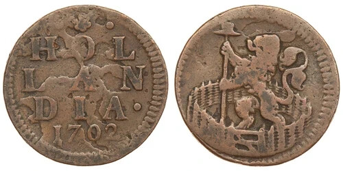 Netherlands / Holland - Duit 1702