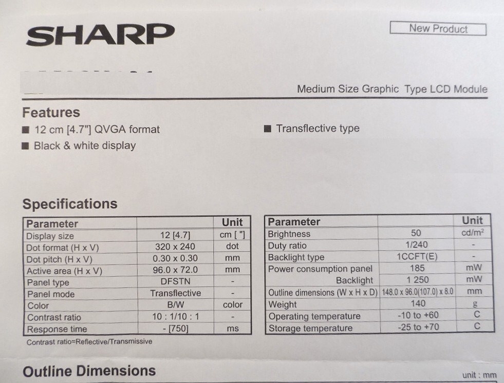 Rohde & Schwarz XK-2100L Transceiver NEW LCD Display Module