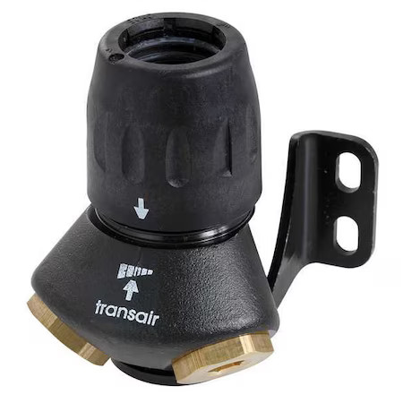 Transair 6689 25 22Gr Fitting, Brass, Black