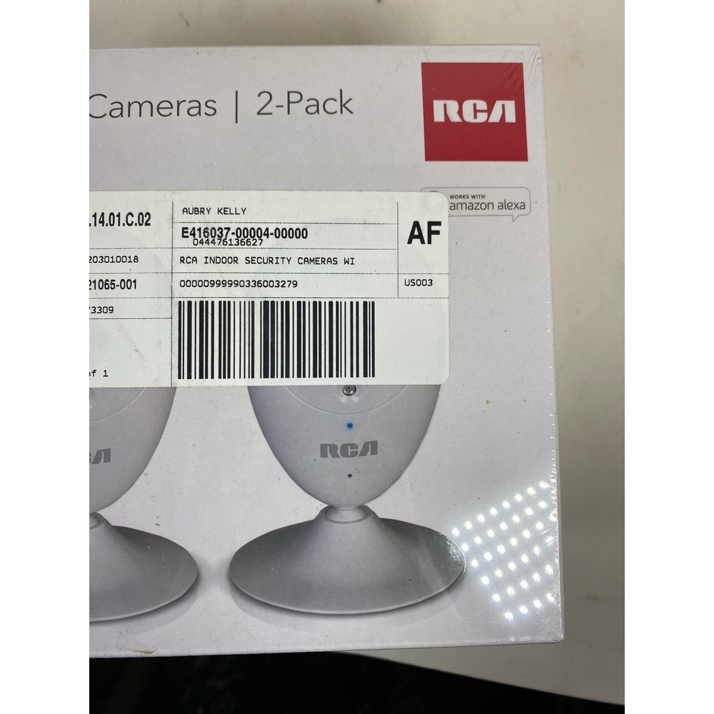 RCA Indoor Security Camera 2 Pack Model HSWIFIX1A2PK