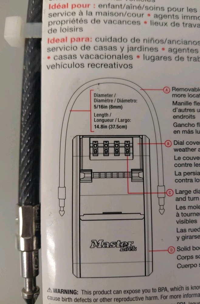 Master Portable Cable Lock Box (5482D)