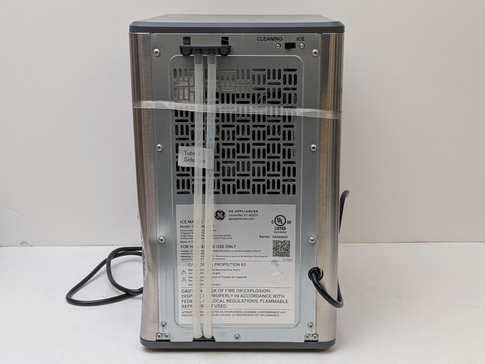 GE Profile Opal Nugget Ice Maker with side tank