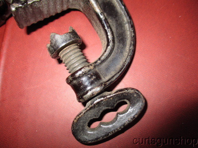 ANTIQUE 12-GAUGE SHOTSHELL RELOADING ROLL CRIMP TOOL