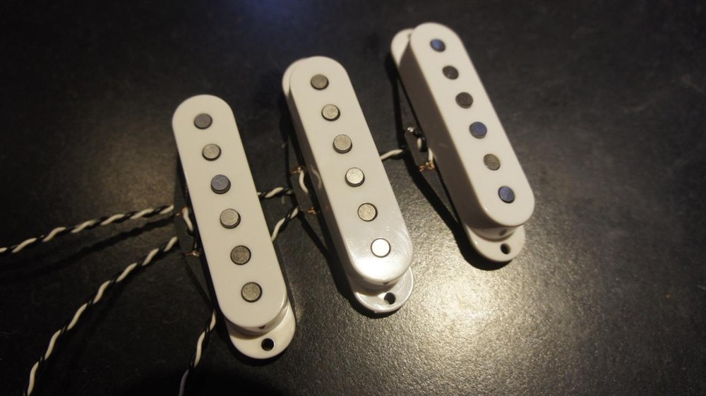 63 STRAT STYLE PICKUP SET, HANDMADE