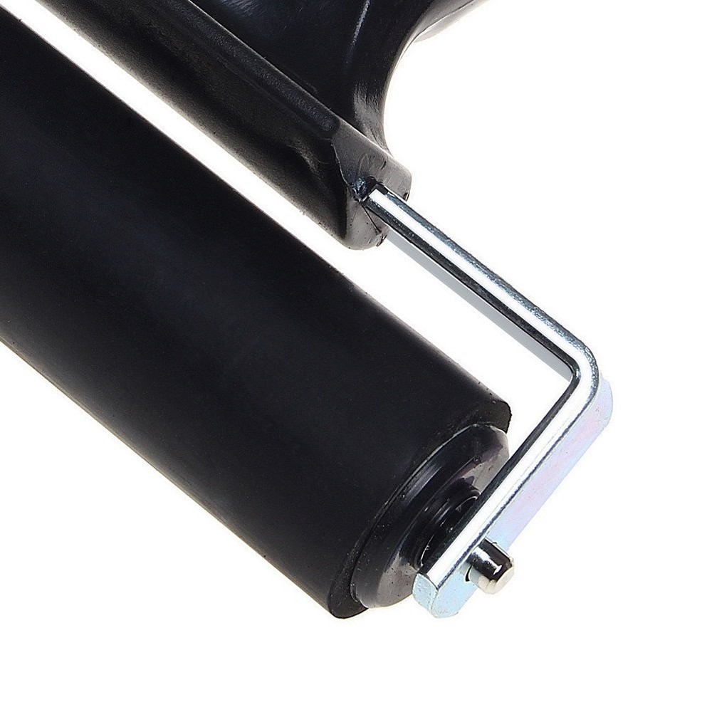 4 Inch Rubber Brayer Roller Manual Roller Tool for Printmaking Wallpaper Gluing