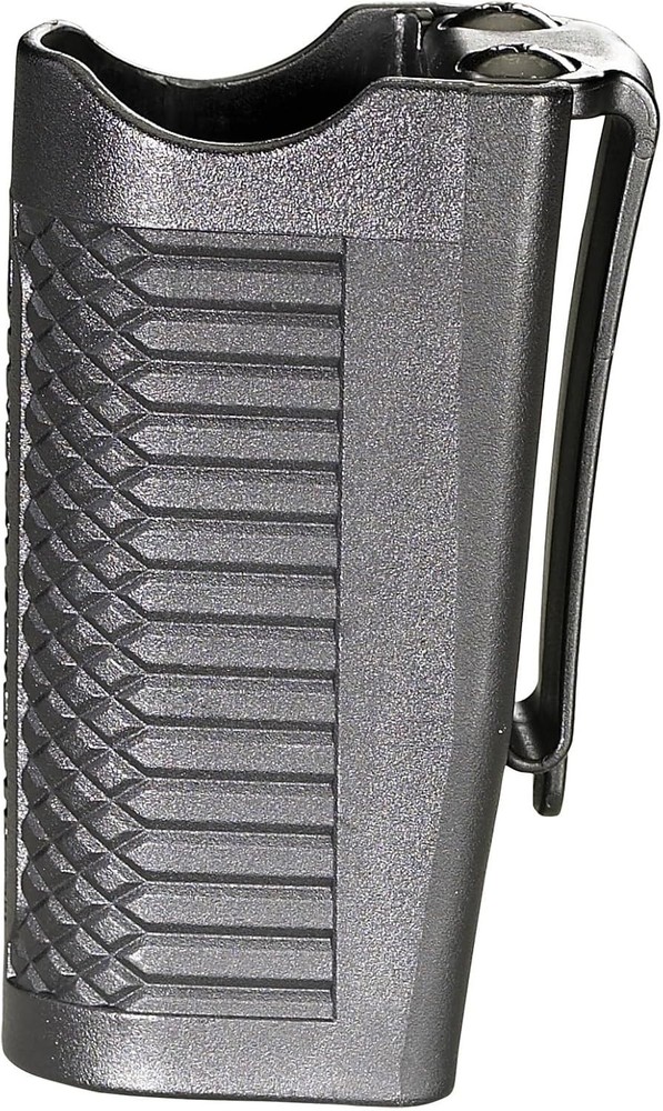Compact Spring-Loaded Flashlight Holster for Duty Belts - Fits Standard Sizes