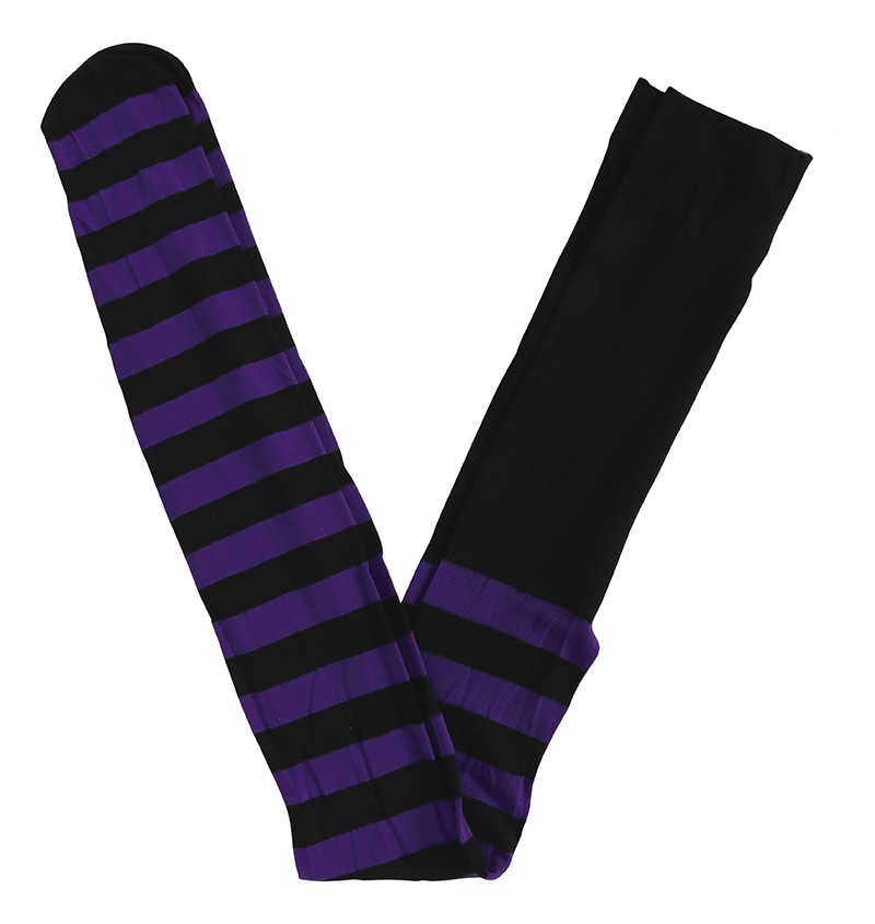 PURPLE STRIPED TIGHTS