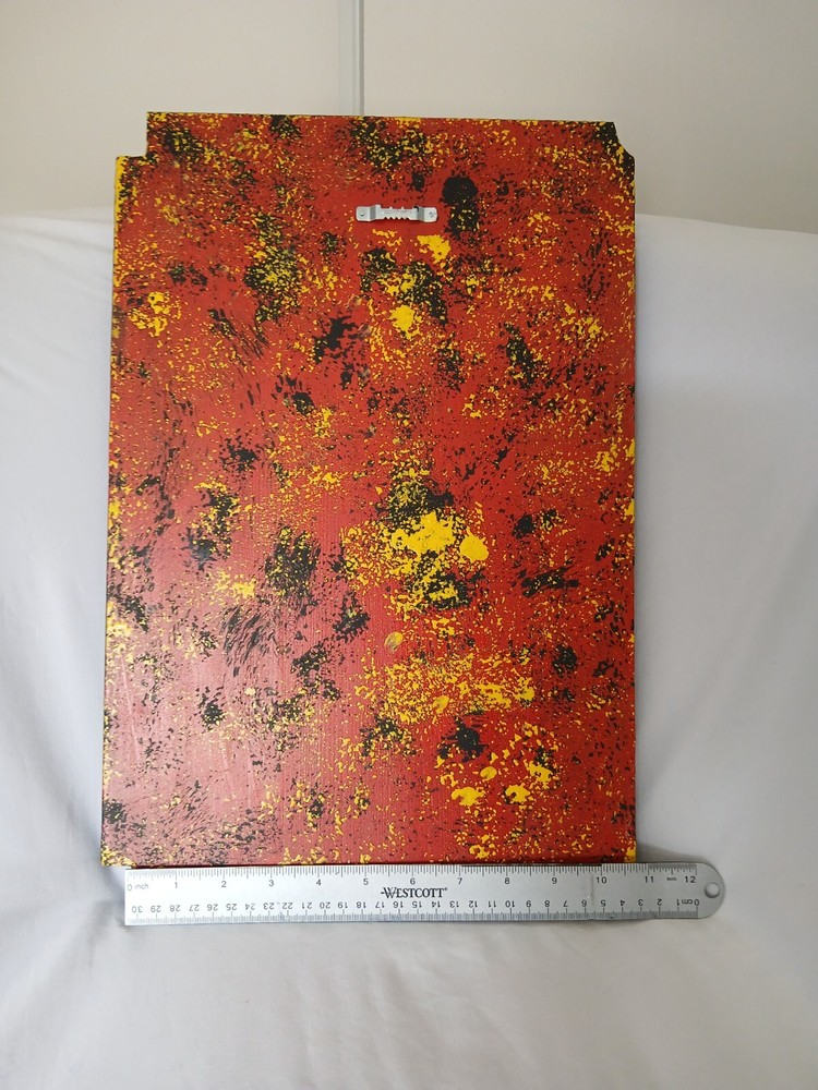 handpainted Red Native mirror