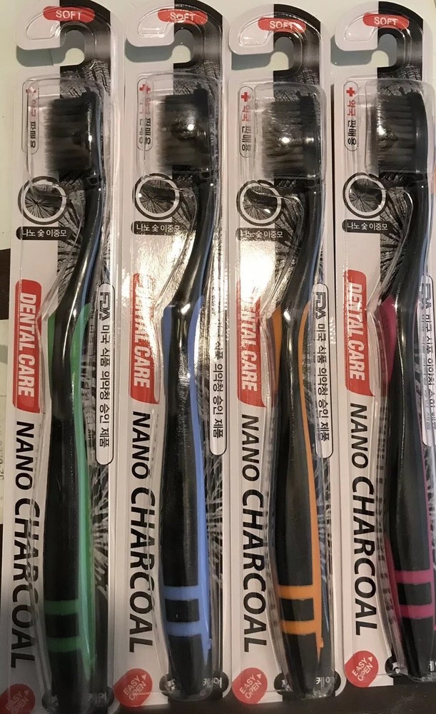 NANO CHARCOAL TOOTHBRUSH 4PCS SET