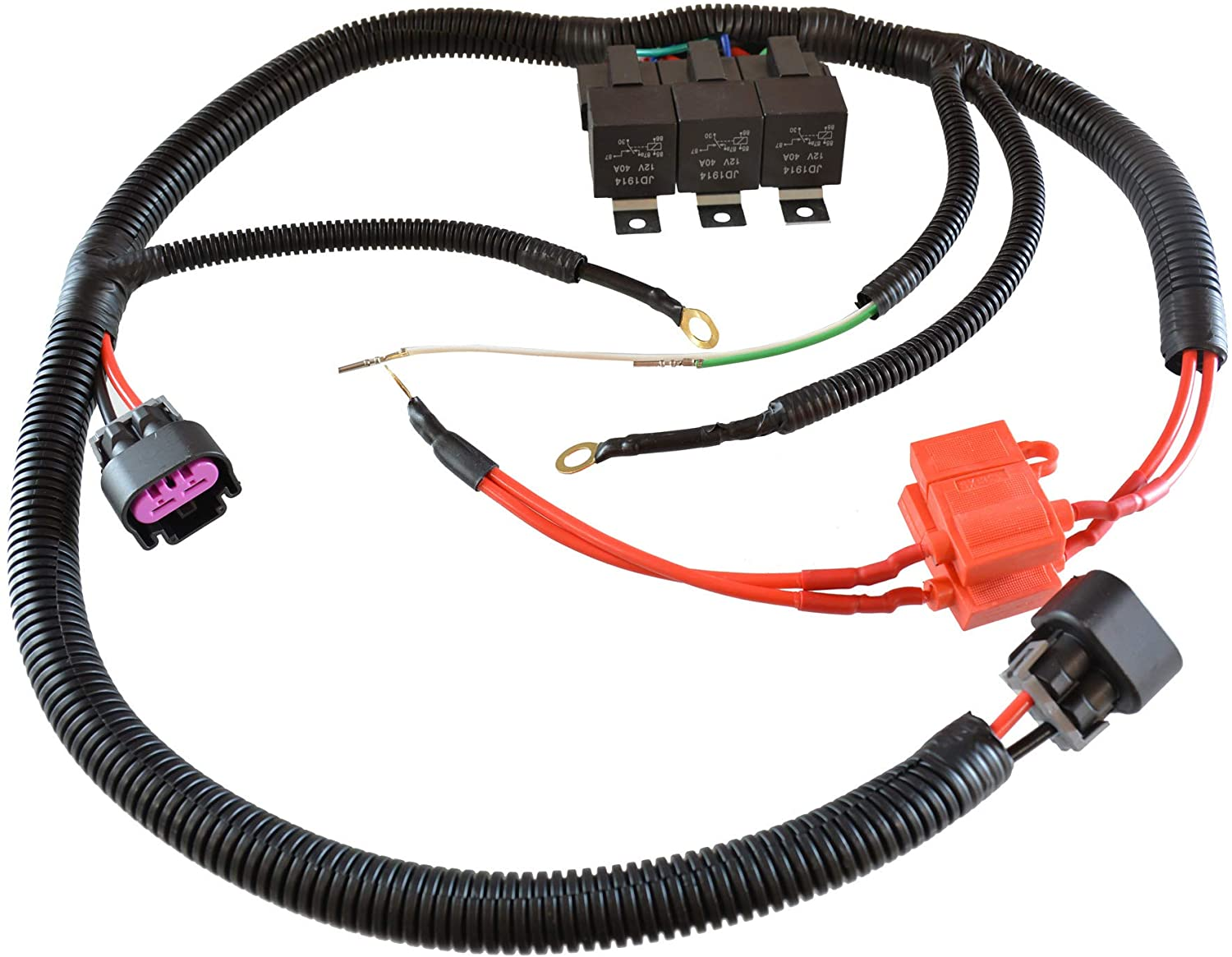 GM 1999-2006 Truck/SUV Electric Dual Fan Upgrade Wiring Harness Silverado Sierra