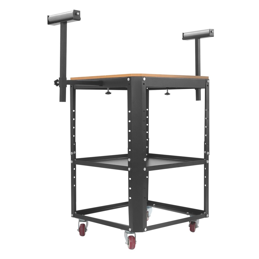 Rolling Planer Stand 550 lbs Load Capacity Tool Stand Height Adjustable w/Wheels