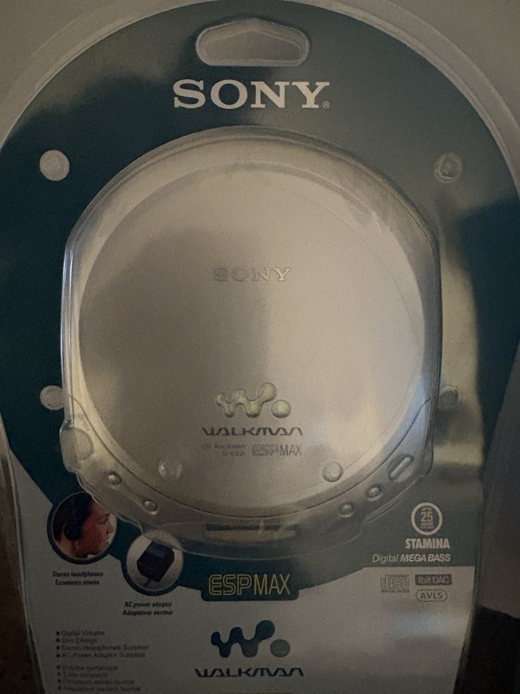 Sony Walkman ESP MAX model D-E221 With Case New Sealed