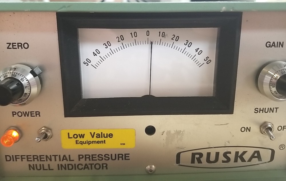 Ruska Differential Pressure Null Indicator 2416-711