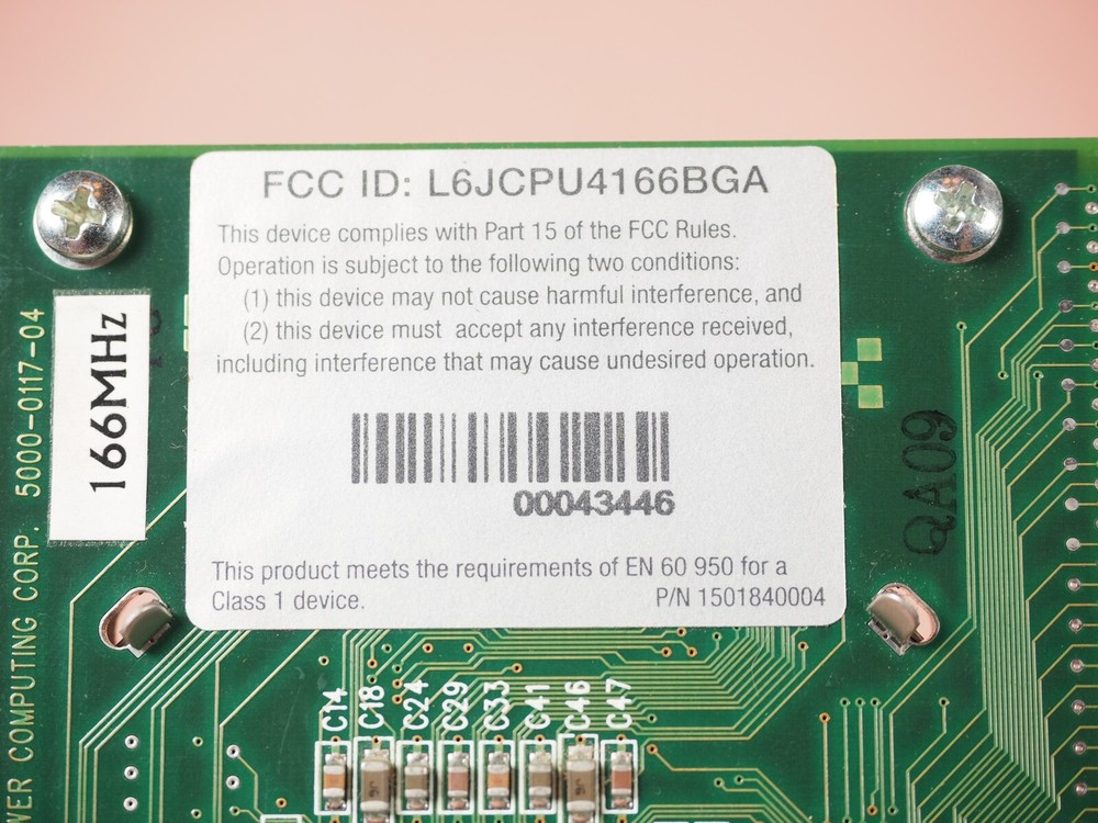 PowerPC 604 PowerMac Accelerator PowerPC Power Computing 166MHz 5000-0117-04