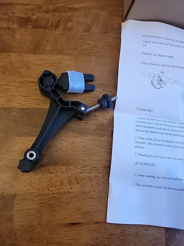 Fishing Line Winder. Black