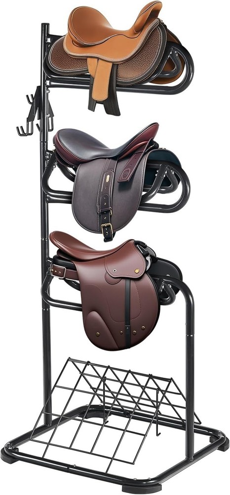 Multi-Functional Freestanding Saddle Blanket Holder with Durable Construction