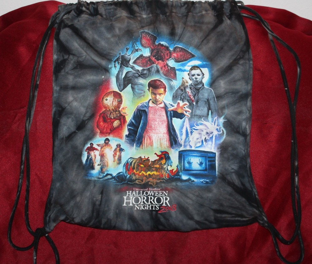 Universal Studios Halloween Horror Nights 2018 Stranger Things Drawstring Bag