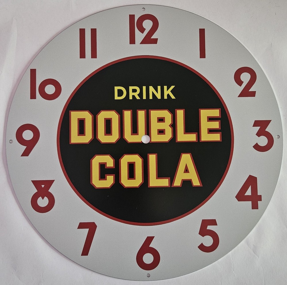Double Cola Clock Face for NPI, Lackner neon clock