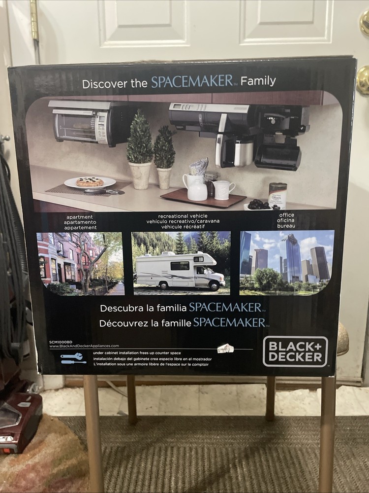 NEW Black & Decker SCM1000BD Spacemaker Programmable 12-Cup Coffeemaker, Black