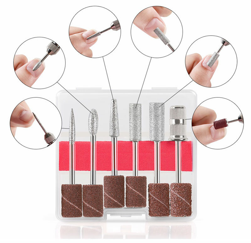 Electric Drill Nail File Acrylic Art File Manicure Pedicure Portable Machine Kit