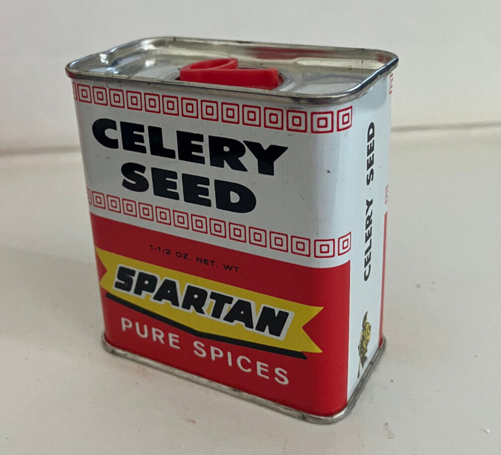 Vintage Spartan Celery Seed Spice Tin-