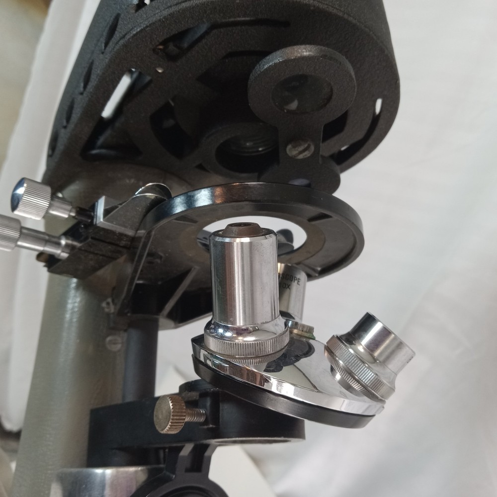 BIOSCOPE MFG. CO. Model 60 Projecting Microscope w/ Case Tulsa OH