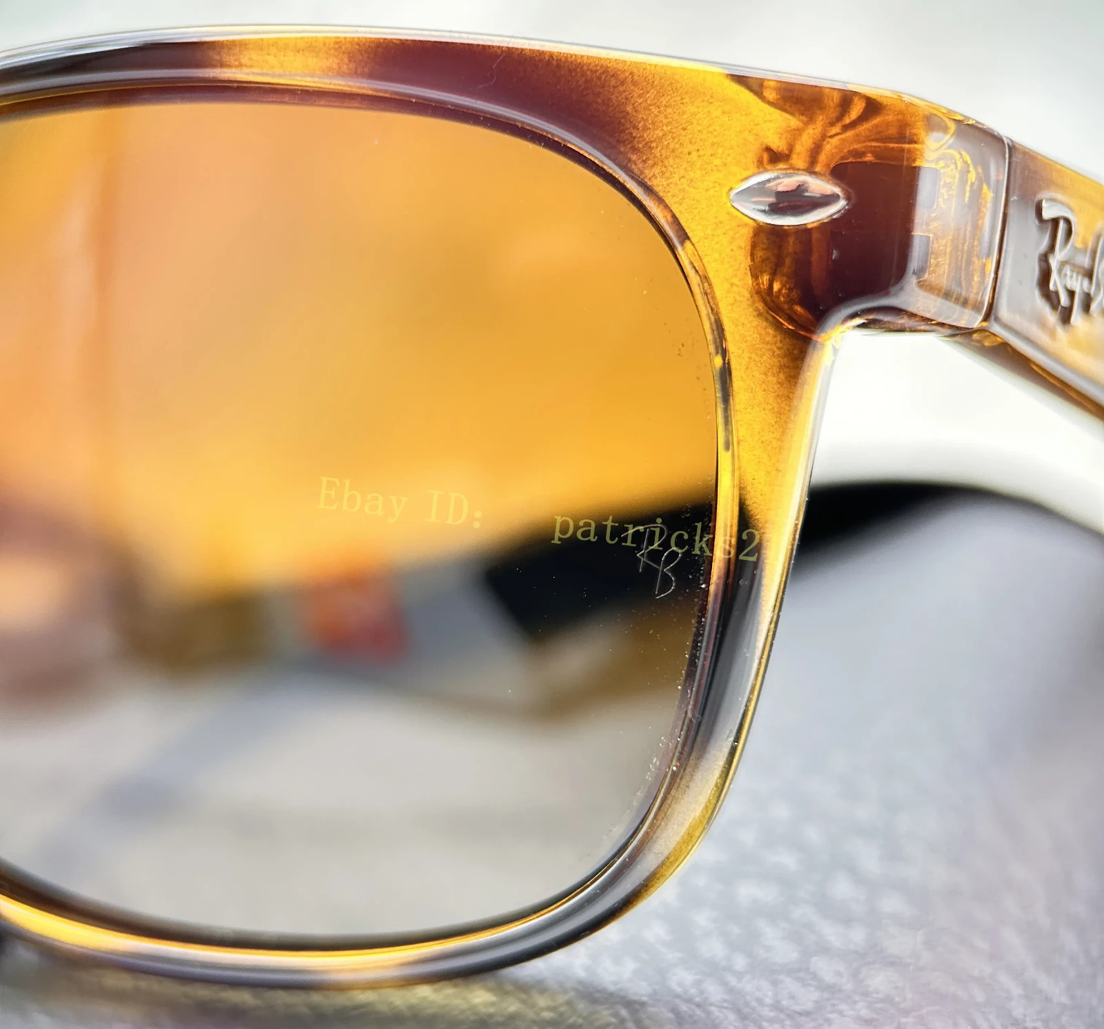 Ray-Ban RB2132 Wayfarer Sunglasses 55mm B-15 Brown Lens Havana Frame Unisex