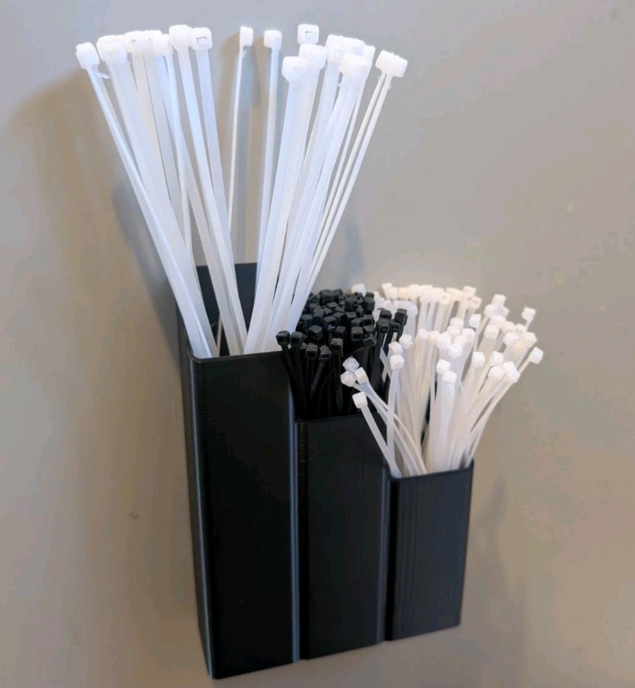 Magnetic Cable Tie Holder Storage Wall Mounted Multiple Colours