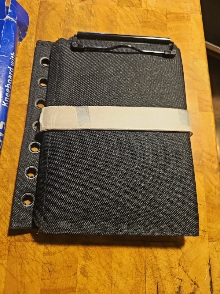 Flyboys Pilot Kneeboard with Clipboard - BLACK