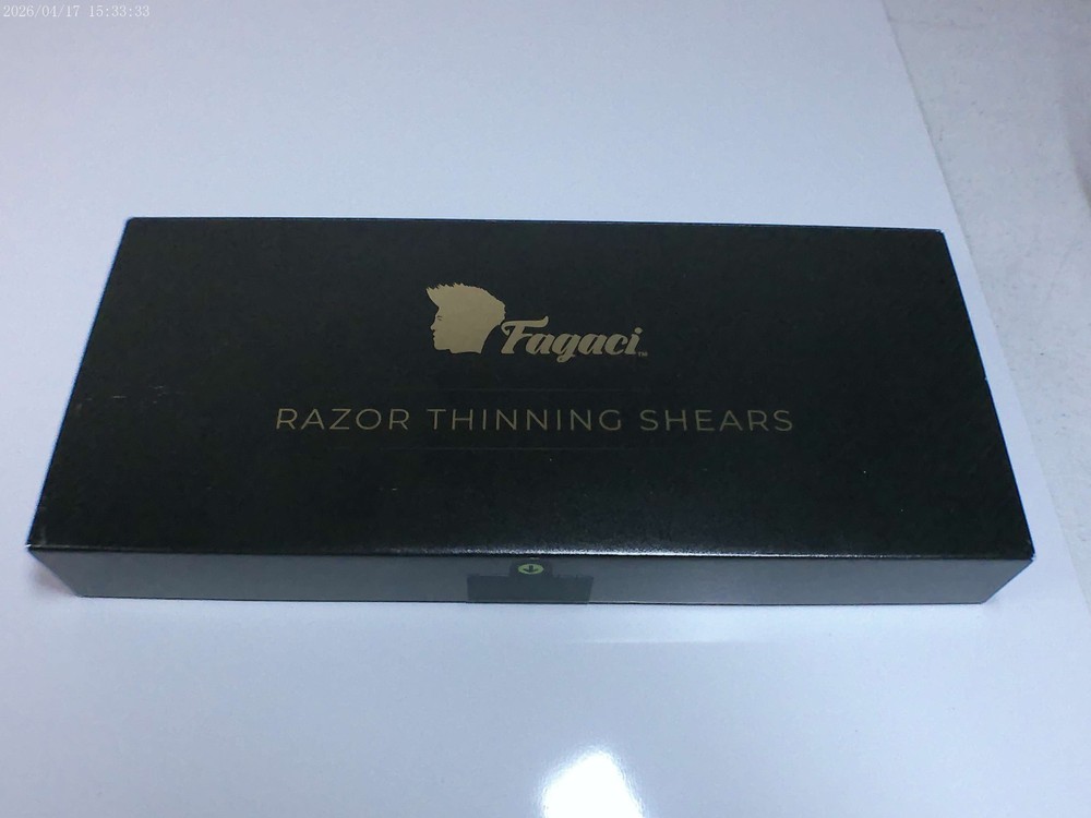 Fagaci Razor Thinning Shears with Case & Accessories. Left Hand.