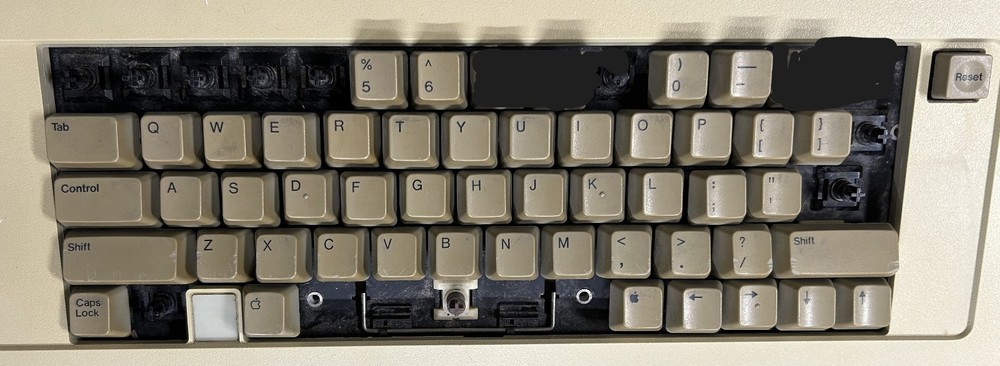 Key Caps Apple IIe dark underside, no tabs, volume discount
