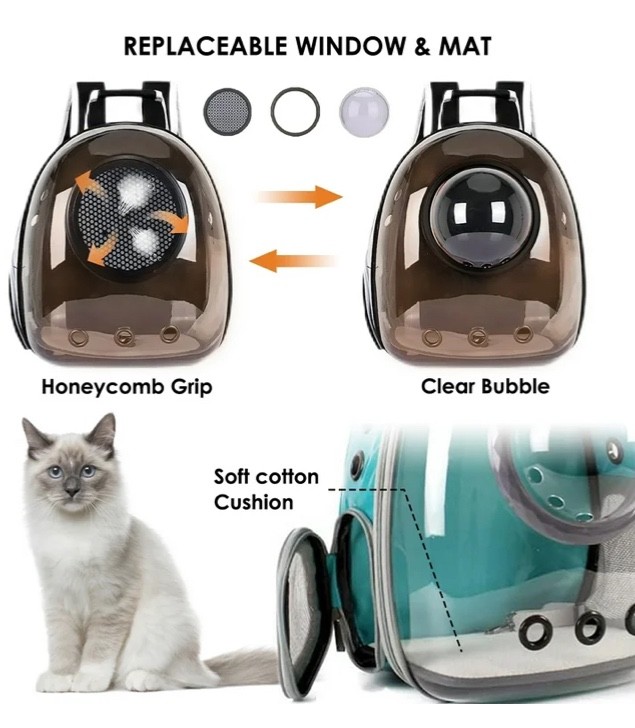Cat Bubble Backpack Carrier - New with Accessories