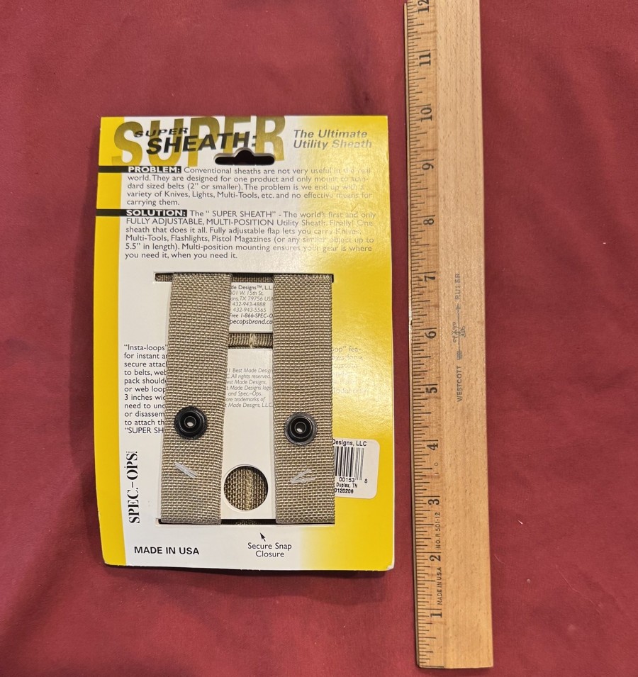 Spec Ops Brand Super Sheath Adjustable Utility Sheath - Duplex