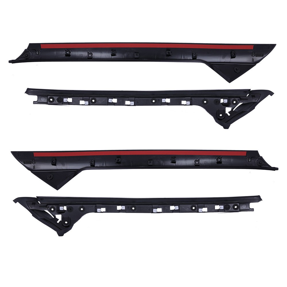 4Pcs For 11-19 Ford Explorer Left Right Side Windshield A-Pillar Molding Trim