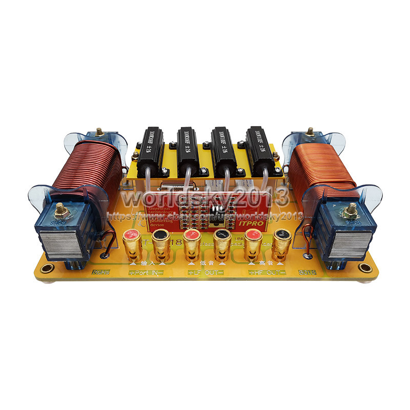 1x 2000W 2 Way 2 Unit High-Low Speaker Frequency Divider Filter Crossover Board