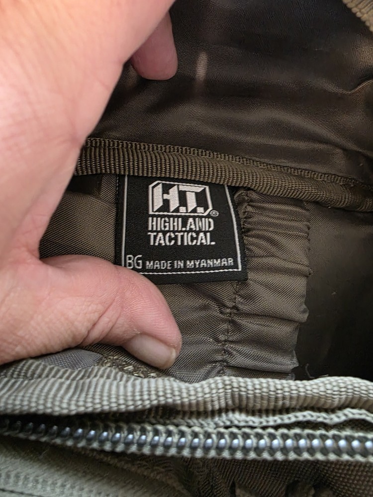 Highland Tactical Green Laser Cut Backpack