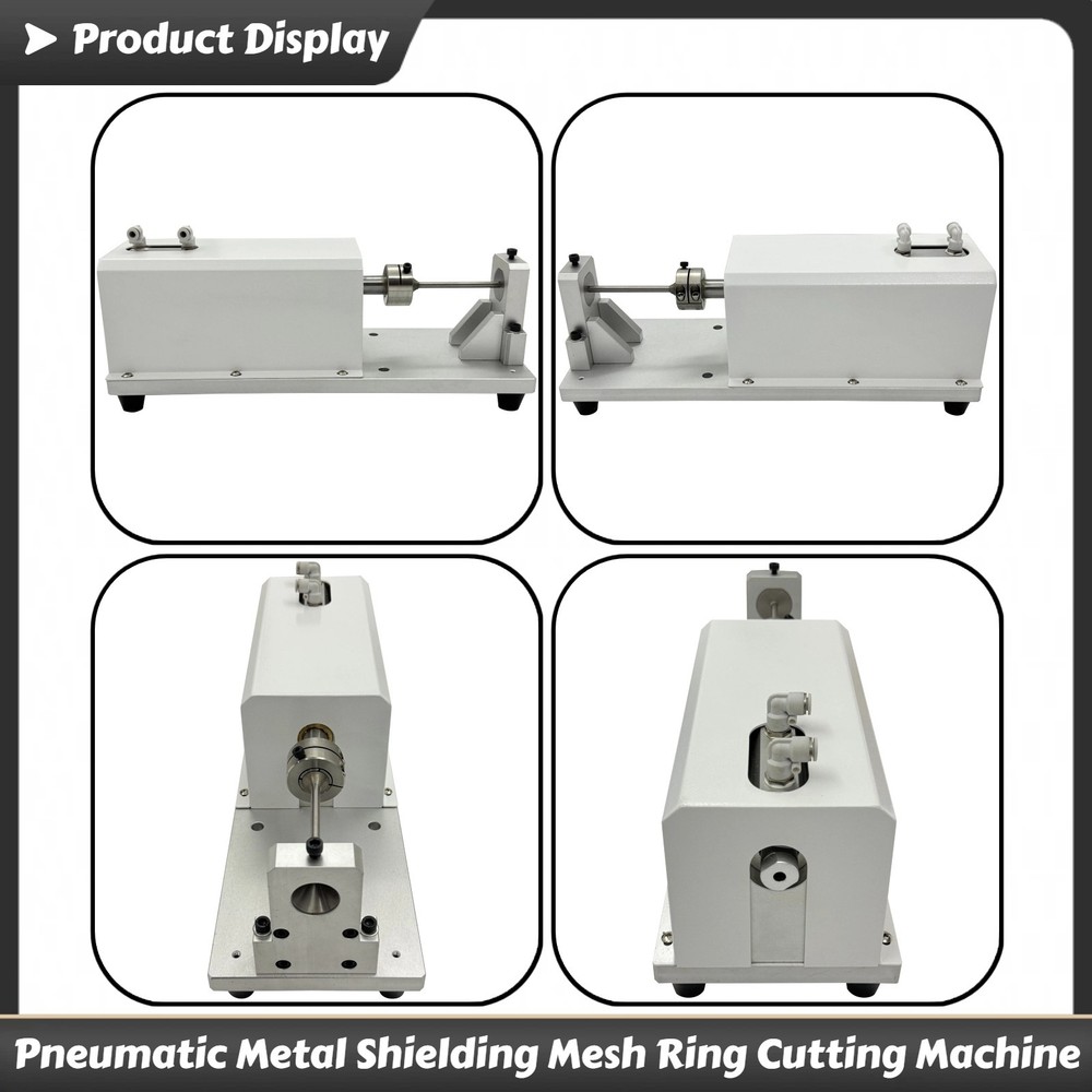 Pneumatic Metal Shielding Mesh Ring Cutting Machine for Energy Cable Assembly