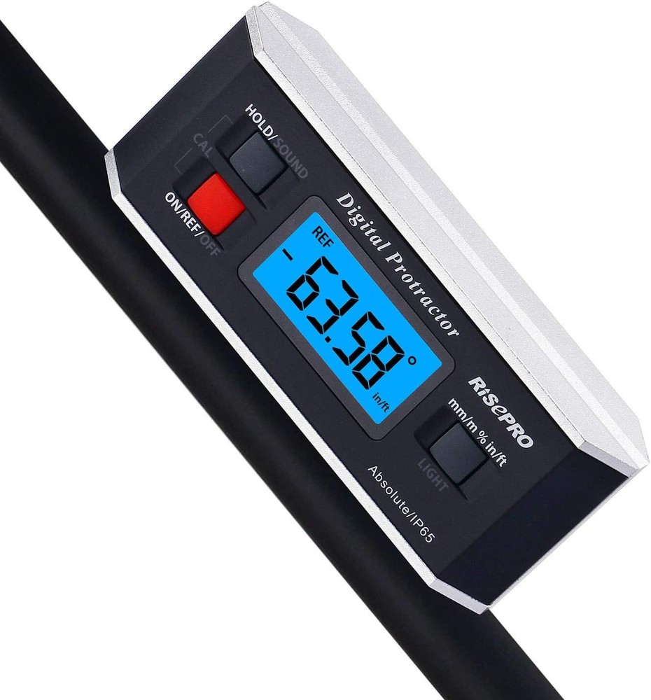 Inclinometer RISEPRO Digital Protractor Angle Finder Level Inclinometer