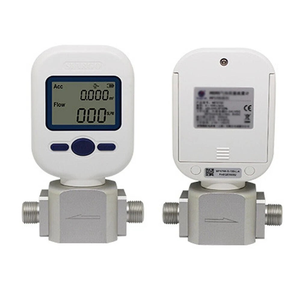 0-20L/min 6mm Digital Display Air Nitrogen Oxygen mass flowmeter Flow Meter