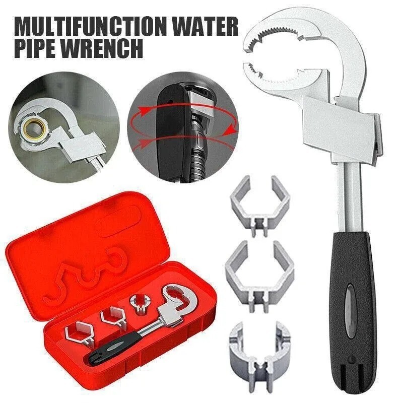 Adjustable Water Pipe Wrench – Multi-Function Faucet & Plumbing Repair Tool