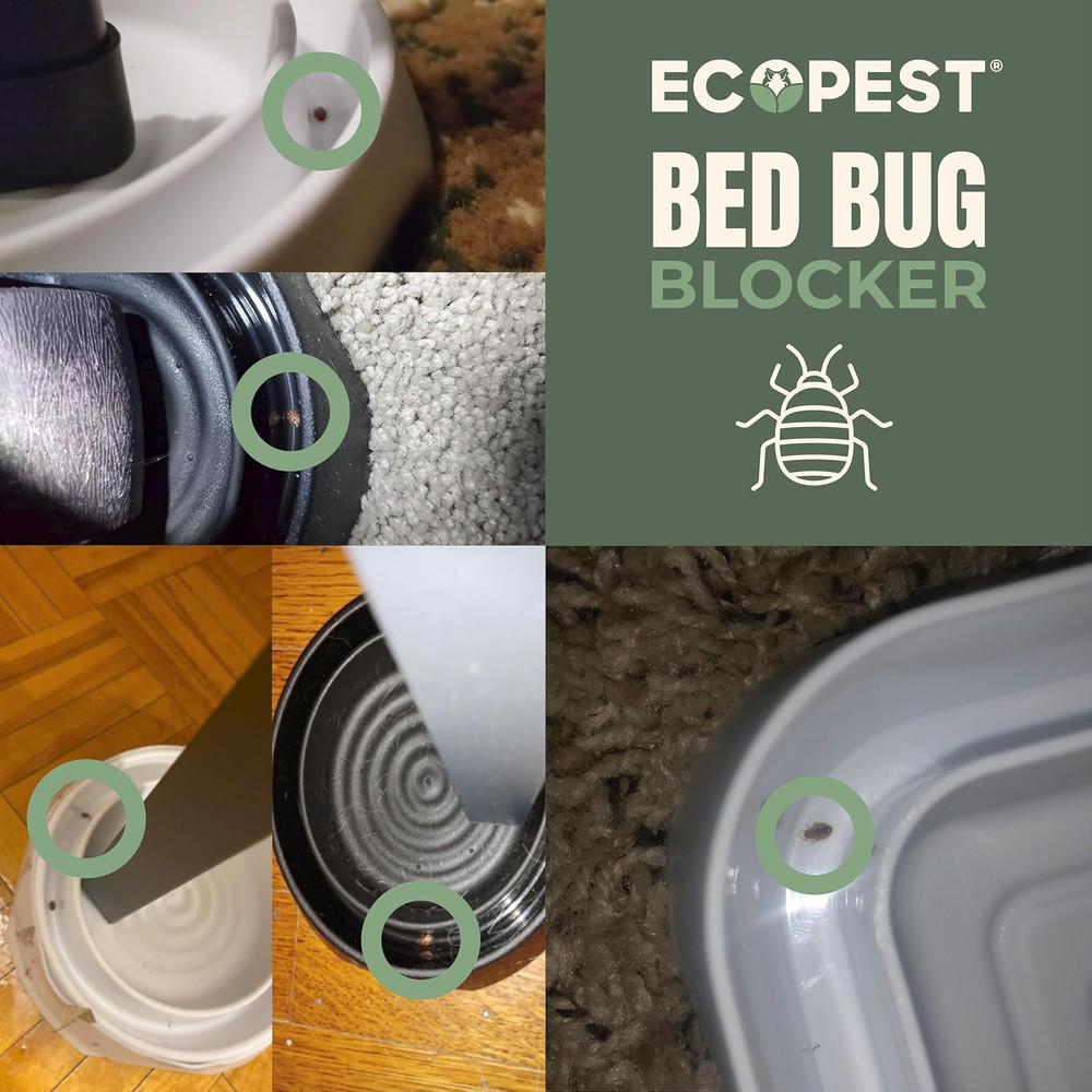 Bed Bug Interceptors – 4 Pack | Bed Bug Blocker (Pro) Interceptor Traps | Insect