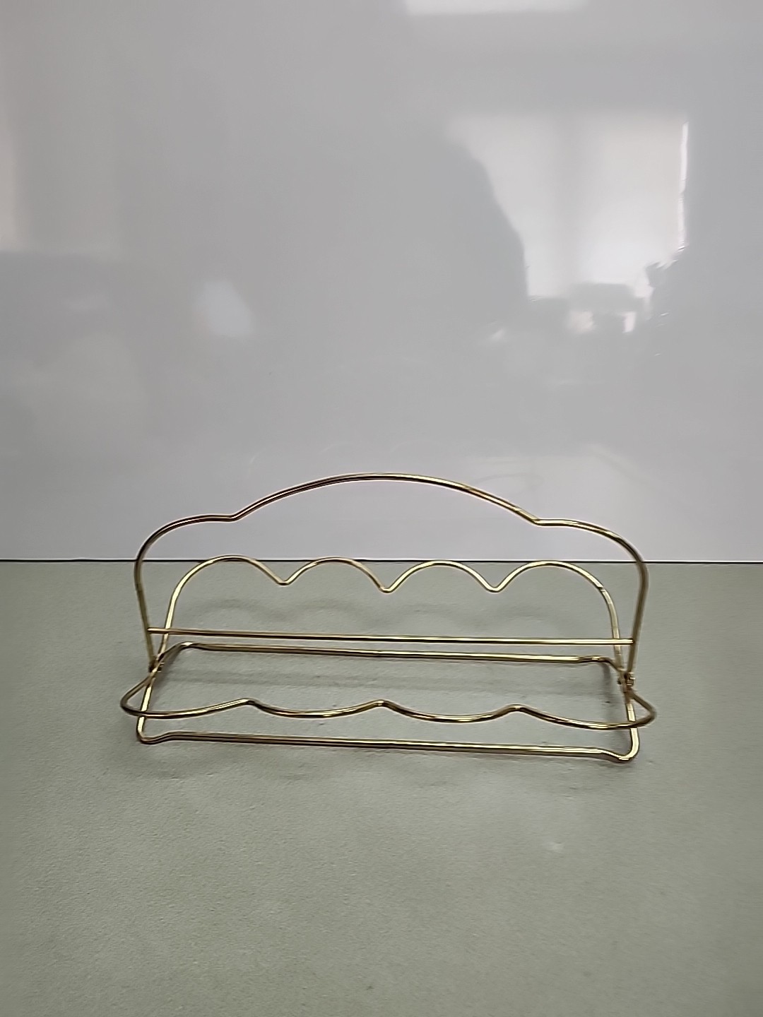 Vtg Libbey Collapsible Drinking 8 Glass Caddy Carrier MCM Barware Gold