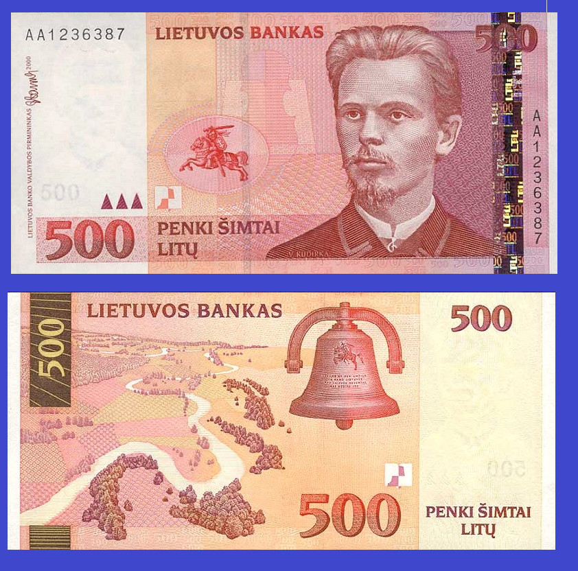 lithuania 500  litas 1997  / - Copy