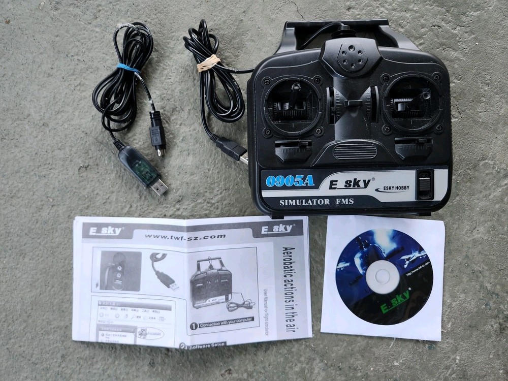 RC Flight Controller Plane Flight Simulator E-SKY EK2-0905A TWF Hobby W Disc
