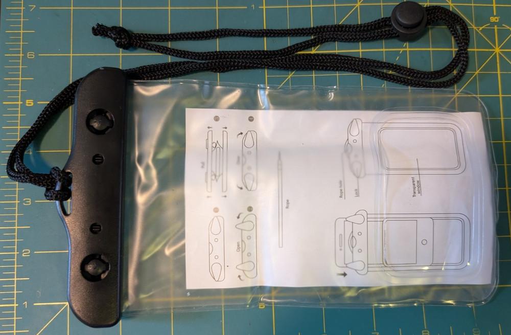 Adjustable Phone Lanyard w/Clear Phone Pouch